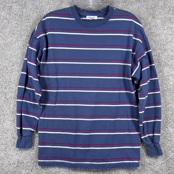 Stitch & Pine Other - Stitch & Pine Mens XS Blue Striped Long Sleeve Cotton T-Shirt J18243RJDF